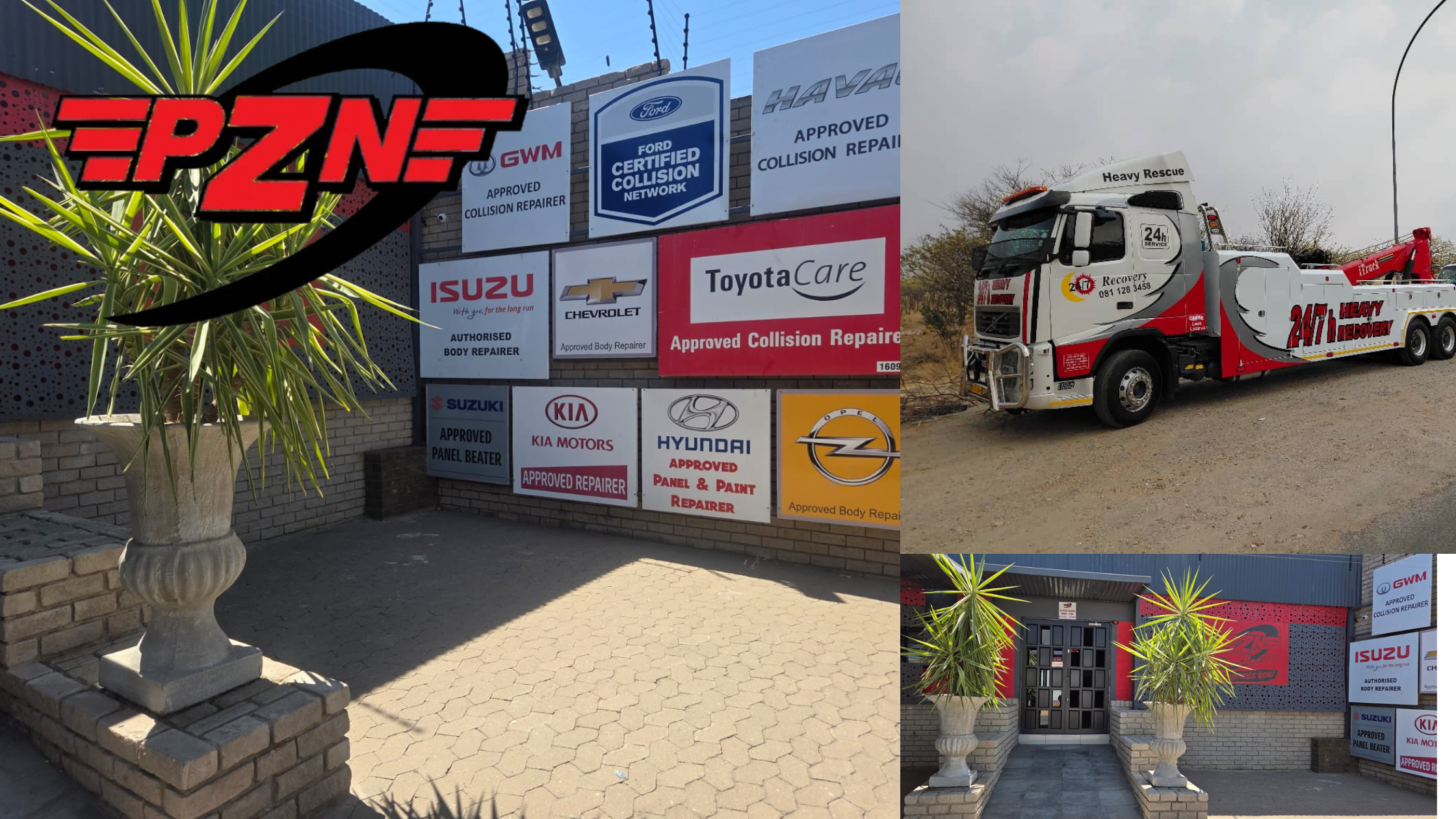 PZN Panel beaters and recovery truck